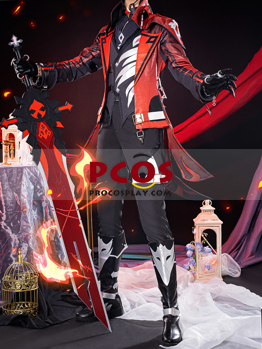 Picture of Game Genshin Impact Mondstadt Diluc Scarlet Night Skin Cosplay Costume C07441-AA